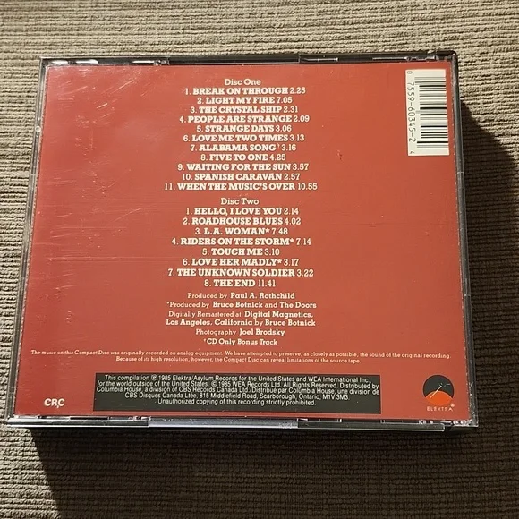 Doors Double CD set, Best of the Doors - Picture 2 of 5